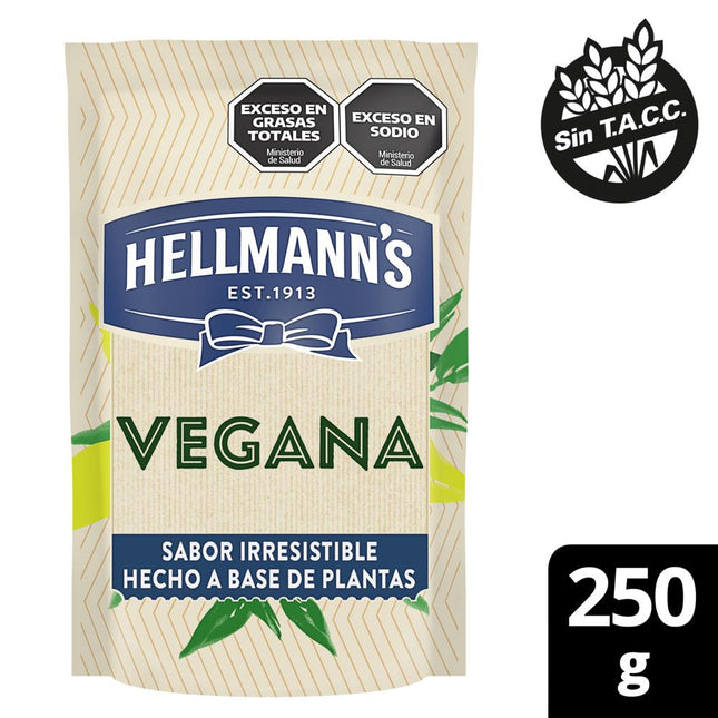 Mayonesa Vegana Sin TACC Hellmann´s, 250 g / 8,81 oz