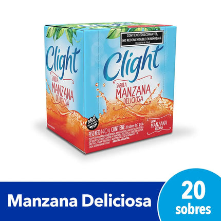 Clight Juice Delicious Apple flavor WITHOUT TACC, 7 g (Box of 20 sachets)