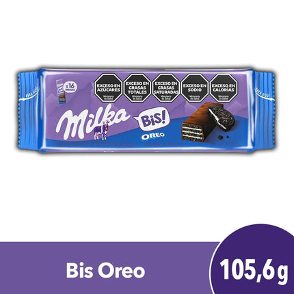 Oblea Oreo BIS bañada con Chocolate Milka, 105, 6 / 3,72 oz (Contiene 16 unidades)