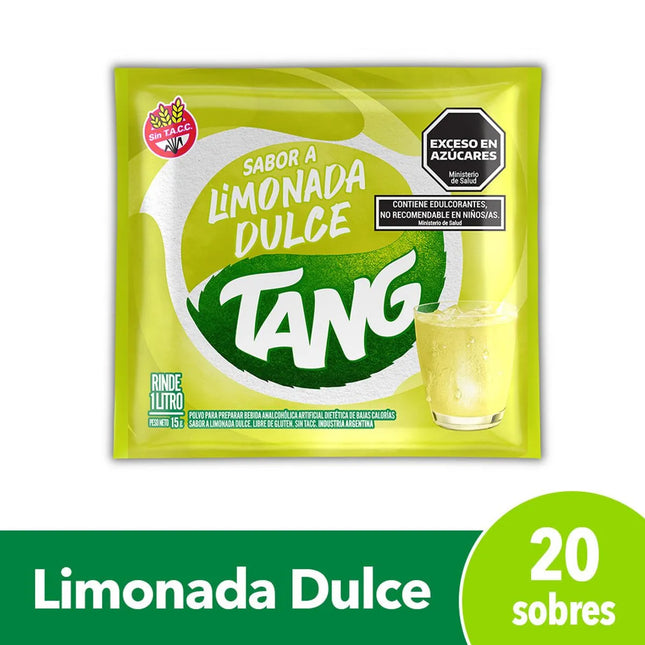 Tang Juice Powder Sweet Lemonade Flavor No TACC, 18 g / 0.63 oz (Box of 20)