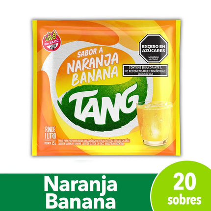 Jugo en polvo Naranja y Banana Tang, 15 g / 0.52 oz (Caja de 20 unidades)