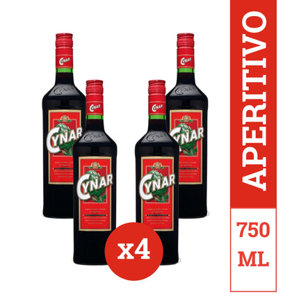 Combo de 4 Aperitivos Cynar, 750 ml / 25.36 oz