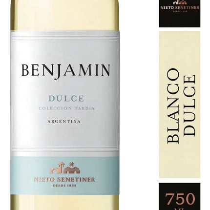 Vino Blanco Benjamin Nieto Senetiner Dulce Coleccion Tardia, 750 ml / 25.36 oz