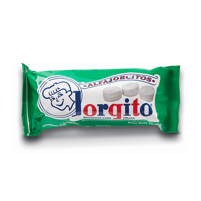 Caja con 6 Alfajorcitos Jorgito rellenos de Dulce de Membrillo, postre argentino clásico