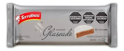 Alfajor Terrabusi Glaseado de Dulce de Leche, 38 g / 1.34 oz (Pack of 6)