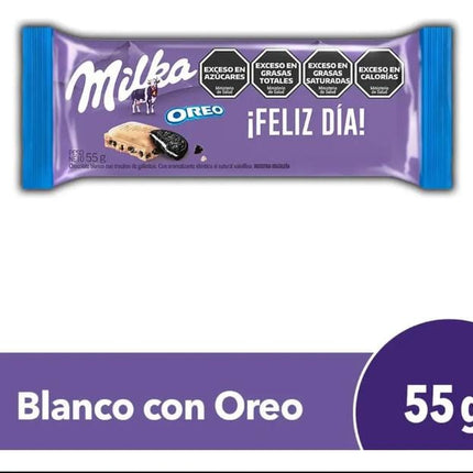 Chocolate blanco MILKA Oreo x 55g  pack 6 unidades