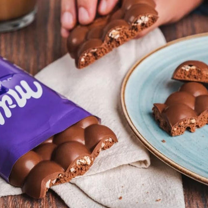 Chocolate con almendras Milka Leger aireado 110g pack 6 unidades