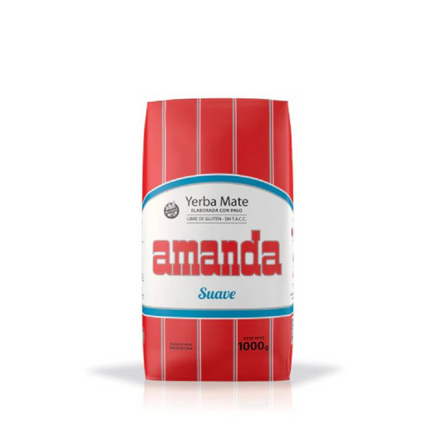 Amanda Yerba Mate Suave Con Palo 1 kg – Yerba mate argentina suave, ligera y equilibrada
