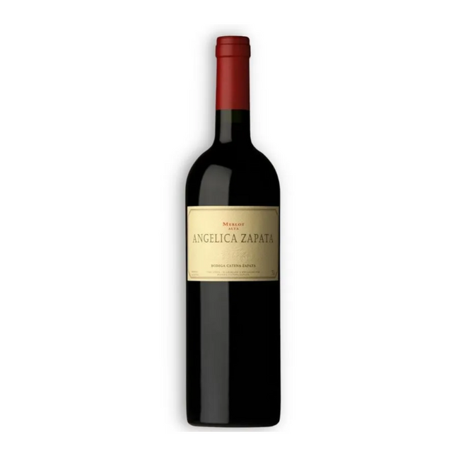 Angélica Zapata Vino Merlot Alta 750 ml – vino argentino premium de Mendoza con notas de ciruela, frutas rojas y especias