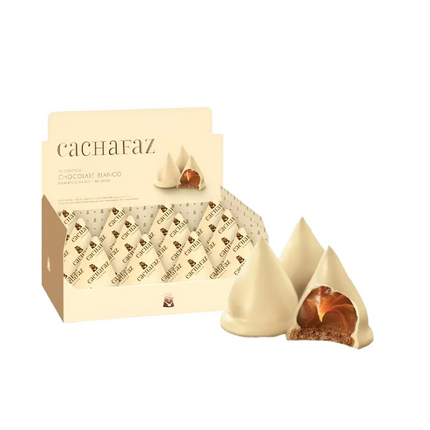 Cachafaz Conitos de Chocolate Blanco con Dulce de Leche – Caja de 12 – 456 g / 16.08 oz – conitos argentinos gourmet