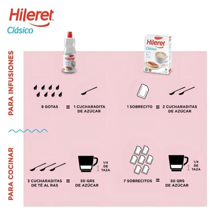 Edulcorante Hileret clasico liquido, 250 ml