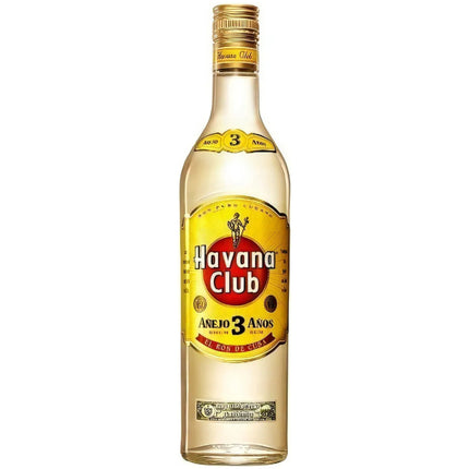 Botella Havana Club Ron 3 Años 750 ml / 25.3 oz – Ron cubano clásico para cocktails como Mojito, Daiquirí y Cuba Libre.