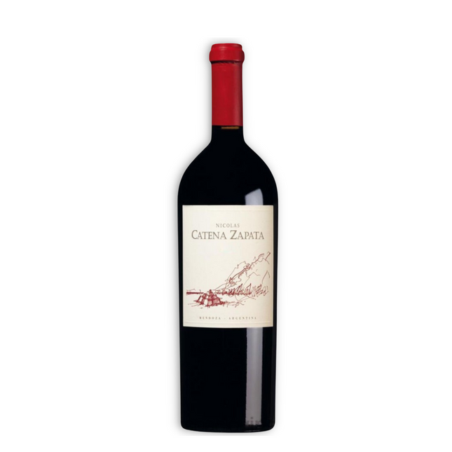 Nicolás Catena Zapata Red Blend 750 ml – vino ícono argentino de Mendoza con notas de frutos rojos, especias, cacao y roble francés.