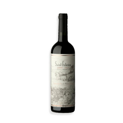Saint Felicien Vino Merlot 750 ml – vino argentino premium de Mendoza con notas de ciruela, frutas rojas y taninos suaves