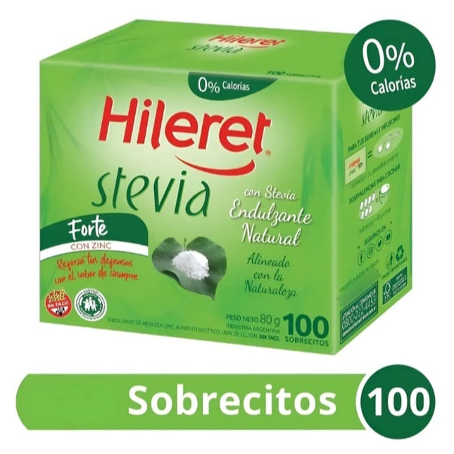 Edulcorante Hileret stevia (100 Sobres)