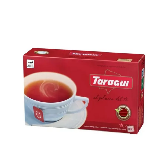 Taragüí Té Negro 100 saquitos – Té Argentino Clásico en saquitos individuales
