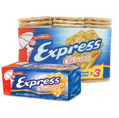 Galletitas de Agua Express Clasicas Tri-pack 108 g – Envio internacional